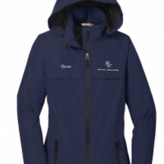 Equestrian Team Apparel Custom Team Jackets Pecan Lane Farm Rain Coat equestrian team apparel online tack store mobile tack store custom farm apparel custom show stable clothing equestrian lifestyle horse show clothing riding clothes horses equestrian tack store