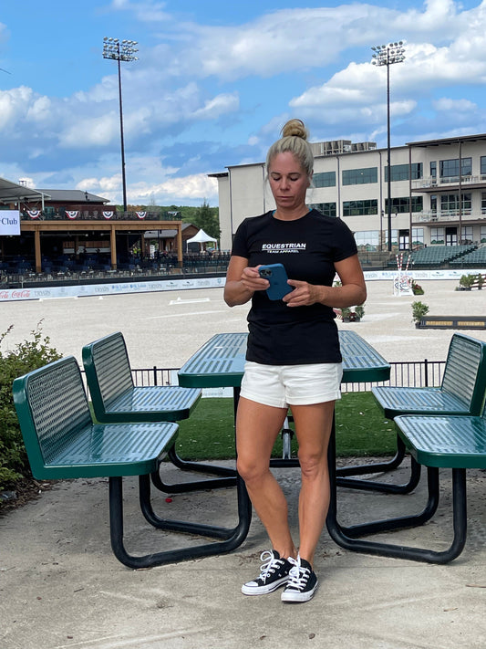 Equestrian Team Apparel Women's Shirt XS / Black Equestrian Team Apparel T Shirt- Ladies equestrian team apparel online tack store mobile tack store custom farm apparel custom show stable clothing equestrian lifestyle horse show clothing riding clothes horses equestrian tack store