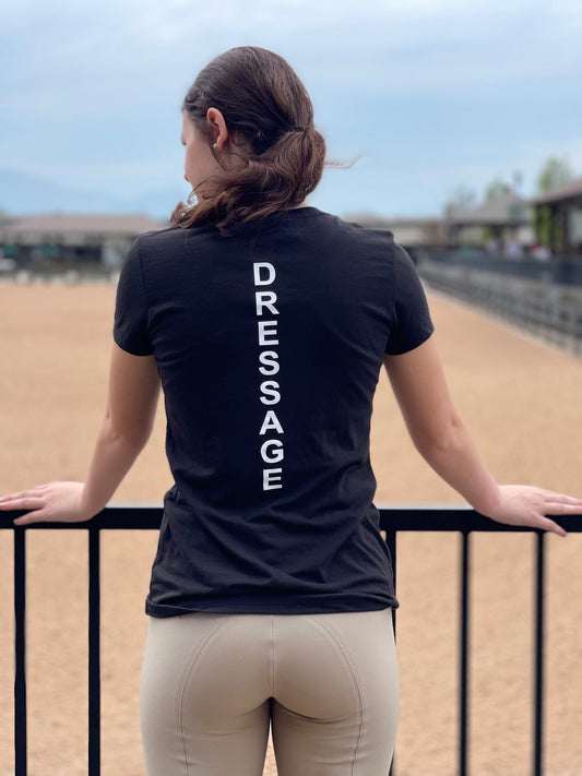 Equestrian Team Apparel Custom Shirts XSmall Equestrian Team Apparel- Dressage Graphic Tee equestrian team apparel online tack store mobile tack store custom farm apparel custom show stable clothing equestrian lifestyle horse show clothing riding clothes horses equestrian tack store