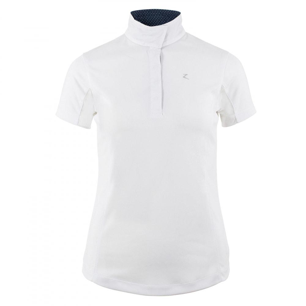 Horze Sunshirt US 4 (EU 34) / White Horze Women's Blaire Show Sun Shirt - Short-Sleeved equestrian team apparel online tack store mobile tack store custom farm apparel custom show stable clothing equestrian lifestyle horse show clothing riding clothes horses equestrian tack store