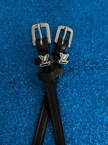 lv straps for bags black