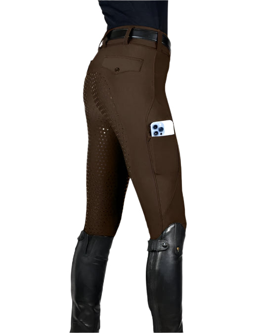 Equestly Women's pants Equestly Lux GripTEQ Riding Pants - Mocha equestrian team apparel online tack store mobile tack store custom farm apparel custom show stable clothing equestrian lifestyle horse show clothing riding clothes horses equestrian tack store