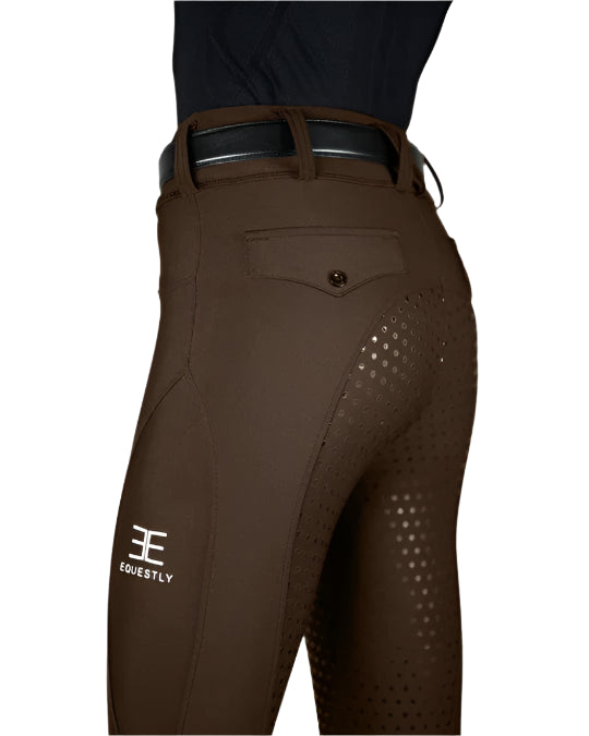Equestly Women's pants Equestly Lux GripTEQ Riding Pants - Mocha equestrian team apparel online tack store mobile tack store custom farm apparel custom show stable clothing equestrian lifestyle horse show clothing riding clothes horses equestrian tack store