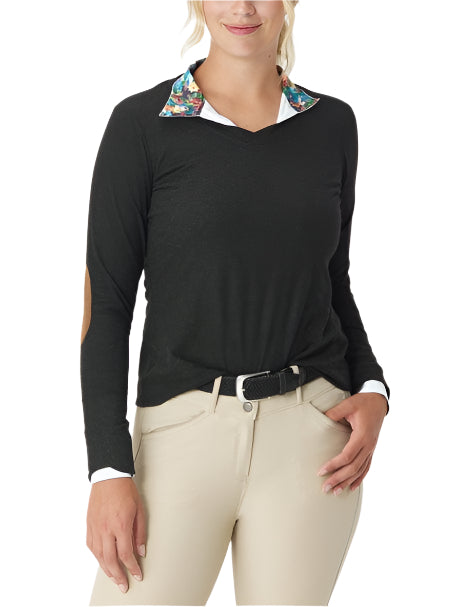 Chestnut Bay Pullover Riders Lounge V Neck equestrian team apparel online tack store mobile tack store custom farm apparel custom show stable clothing equestrian lifestyle horse show clothing riding clothes horses equestrian tack store