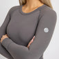 TKEQ Long Sleeve Tech Shirt XS / Greystone TKEQ- Kassidy Technical Top equestrian team apparel online tack store mobile tack store custom farm apparel custom show stable clothing equestrian lifestyle horse show clothing riding clothes TKEQ- Kassidy Technical Top horses equestrian tack store