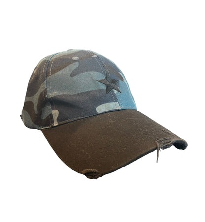 Equestrian Team Apparel Hats Blue Camo/Black Star Haute Shore- Baseball Cap equestrian team apparel online tack store mobile tack store custom farm apparel custom show stable clothing equestrian lifestyle horse show clothing riding clothes horses equestrian tack store