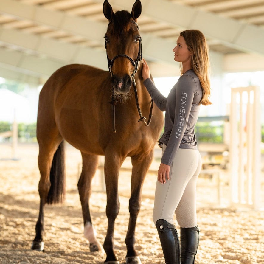 TKEQ Women's Casual Shirt TKEQ- Crest Tech Shirt equestrian team apparel online tack store mobile tack store custom farm apparel custom show stable clothing equestrian lifestyle horse show clothing riding clothes horses equestrian tack store