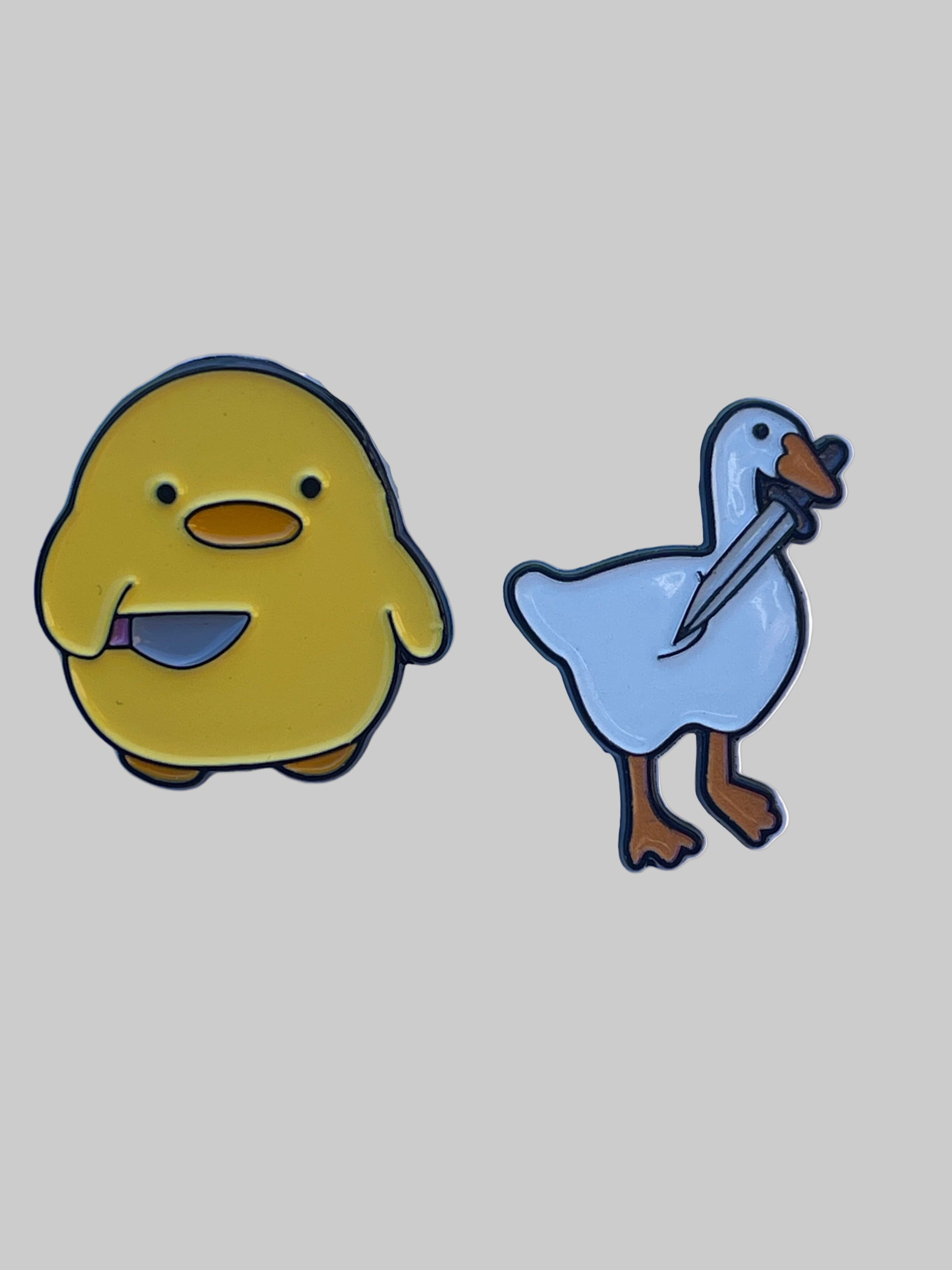 Long Spot Pins Chick/Duck w/Knives Long Spot Pins- Number Pins equestrian team apparel online tack store mobile tack store custom farm apparel custom show stable clothing equestrian lifestyle horse show clothing riding clothes Long Spot Pins- Number Pins horses equestrian tack store