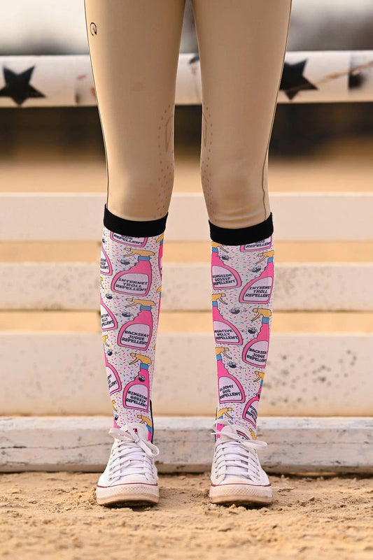 Dreamers & Schemers Socks Dreamers & Schemers- Bug Off equestrian team apparel online tack store mobile tack store custom farm apparel custom show stable clothing equestrian lifestyle horse show clothing riding clothes horses equestrian tack store