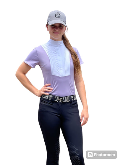 Equestrian Team Apparel Show Shirt XXS / Lavender Equestrian Team Apparel- Show Shirt Short Sleeve equestrian team apparel online tack store mobile tack store custom farm apparel custom show stable clothing equestrian lifestyle horse show clothing riding clothes horses equestrian tack store