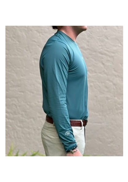 The Bit Equestrian Brand- Long Sleeve Crew Neck Tech Top (Men's)