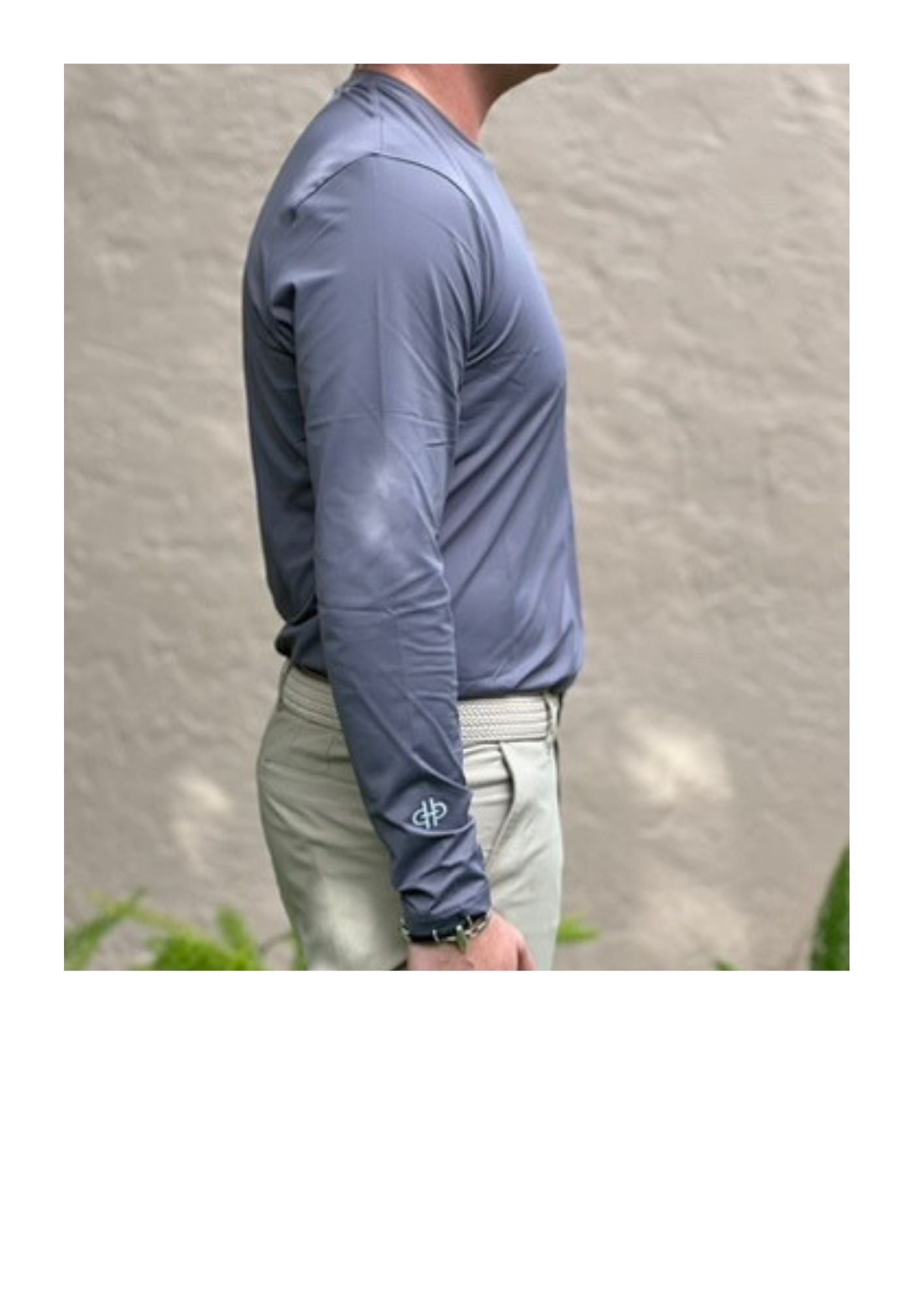The Bit Equestrian Brand- Long Sleeve Crew Neck Tech Top (Men's)