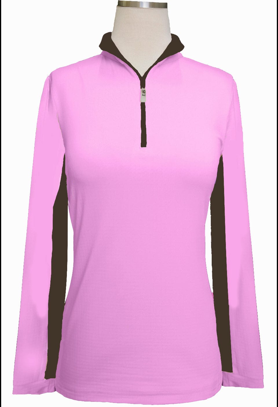 EIS Custom Team Shirts Pink/Java EIS- Sunshirts S equestrian team apparel online tack store mobile tack store custom farm apparel custom show stable clothing equestrian lifestyle horse show clothing riding clothes horses equestrian tack store