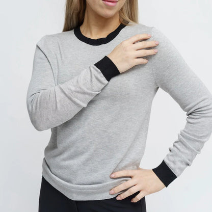 TKEQ- Sweater (Essential Contrast Crewneck)