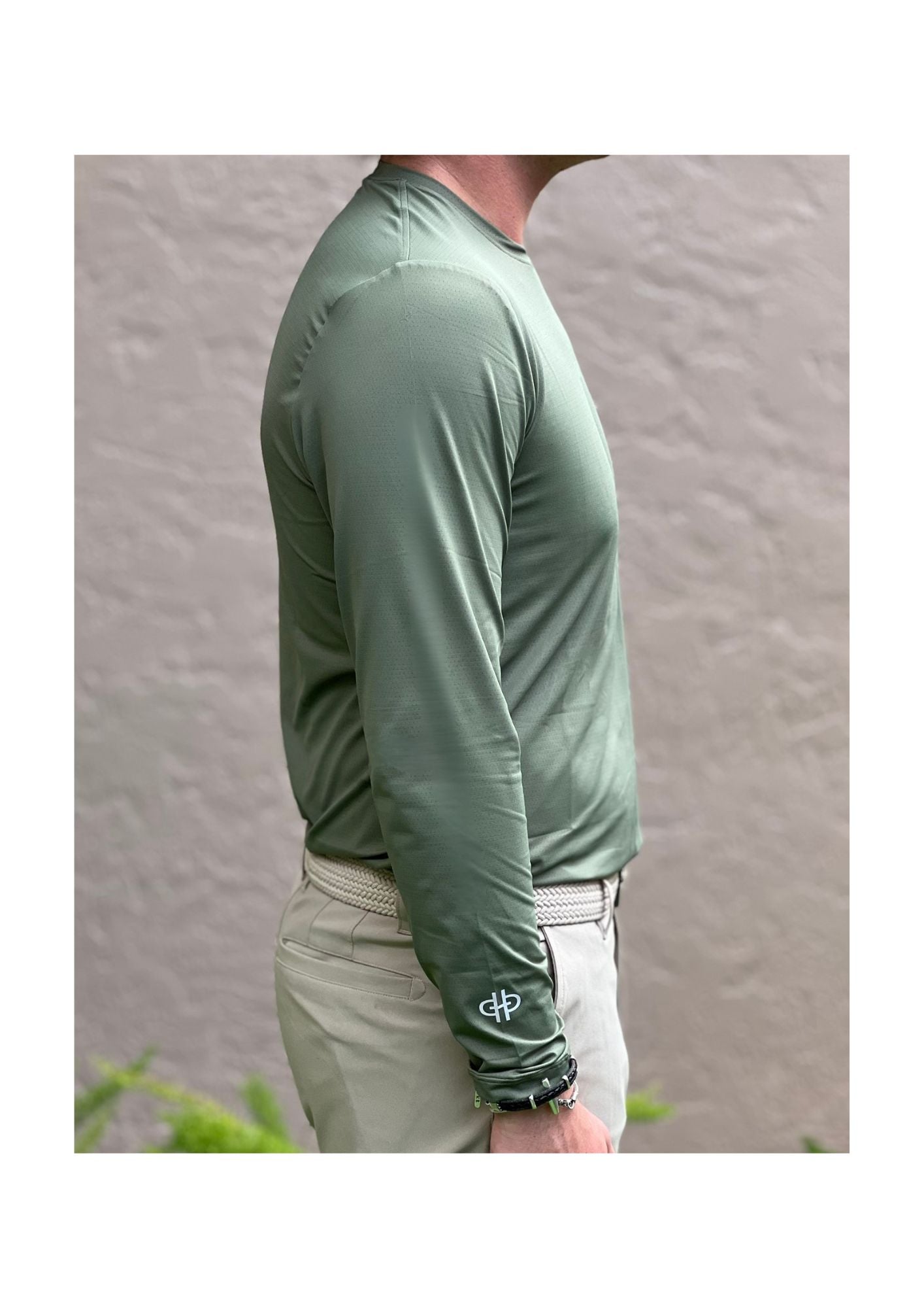 The Bit Equestrian Brand- Long Sleeve Crew Neck Tech Top (Men's)