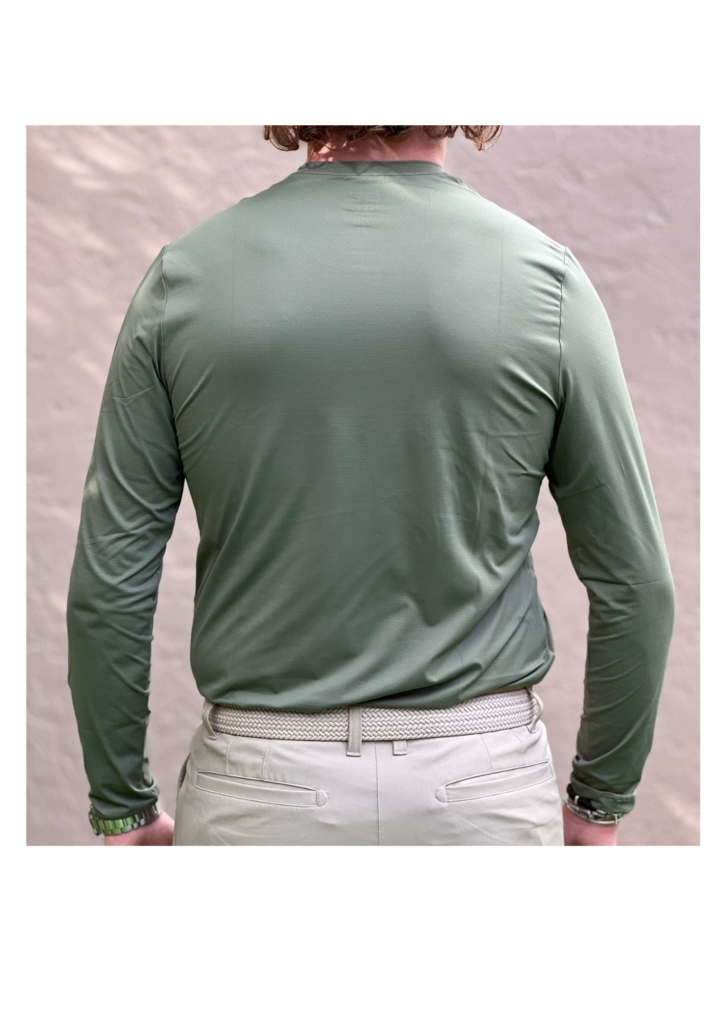The Bit Equestrian Brand- Long Sleeve Crew Neck Tech Top (Men's)