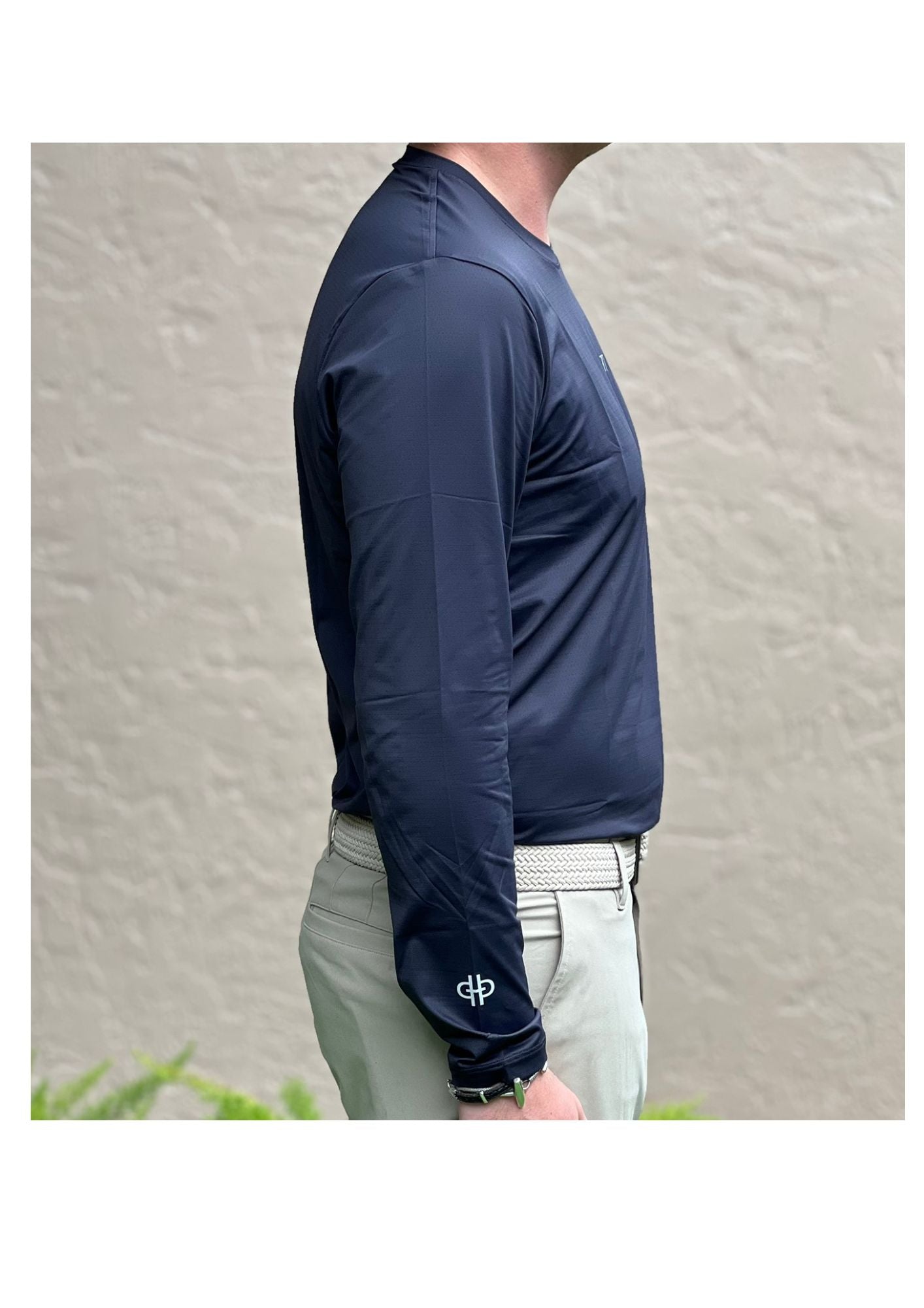 The Bit Equestrian Brand- Long Sleeve Crew Neck Tech Top (Men's)