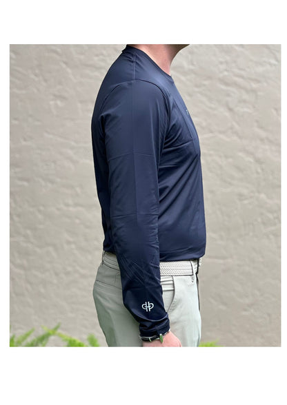 The Bit Equestrian Brand- Long Sleeve Crew Neck Tech Top (Men's)