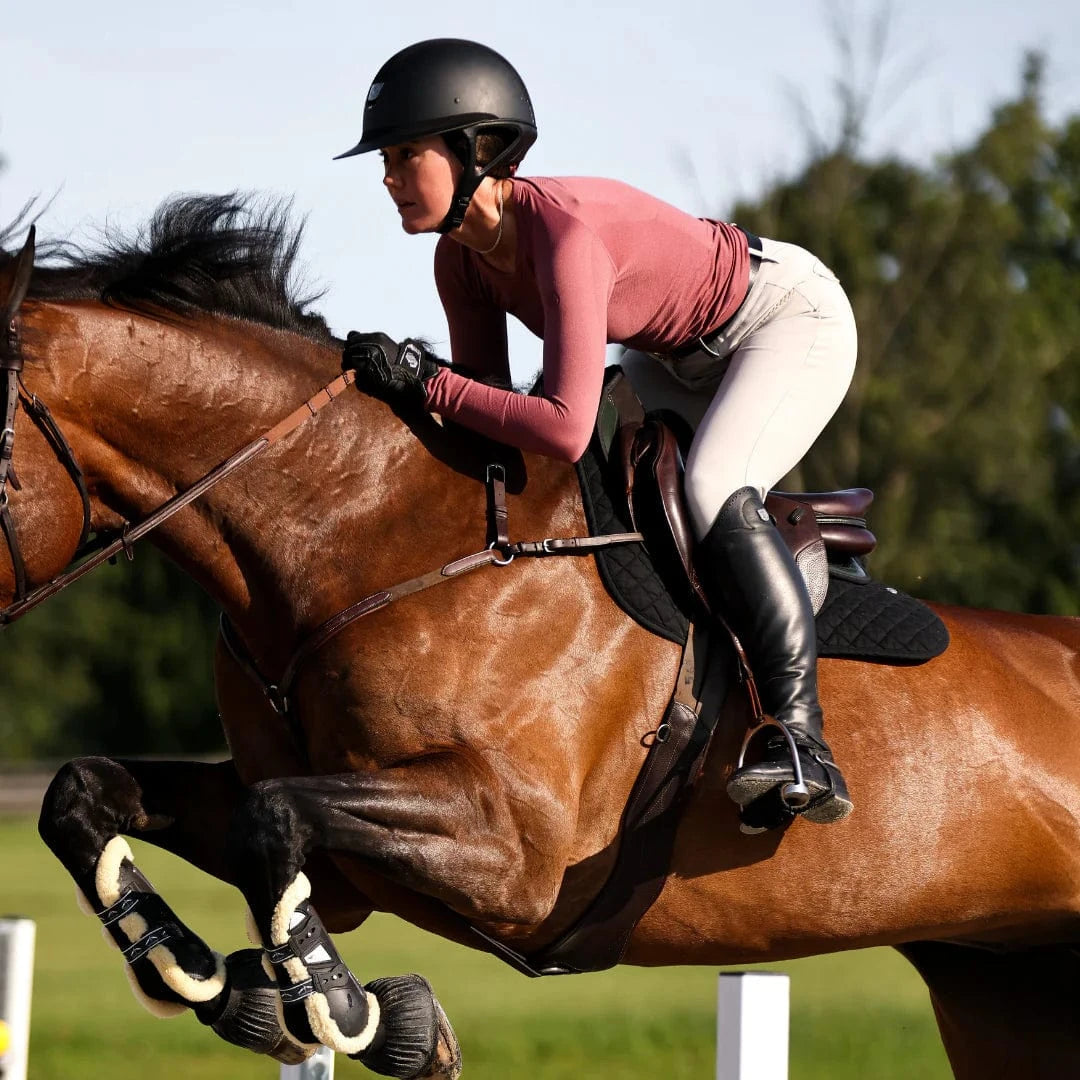 TKEQ Women's Casual Shirt TKEQ- Kennedy Seamless Long Sleeve Shirt- (Primrose) equestrian team apparel online tack store mobile tack store custom farm apparel custom show stable clothing equestrian lifestyle horse show clothing riding clothes TKEQ- Kennedy Seamless Long Sleeve Shirt- (Primrose) horses equestrian tack store