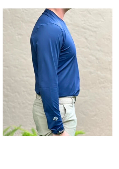 The Bit Equestrian Brand- Long Sleeve Crew Neck Tech Top (Men's)