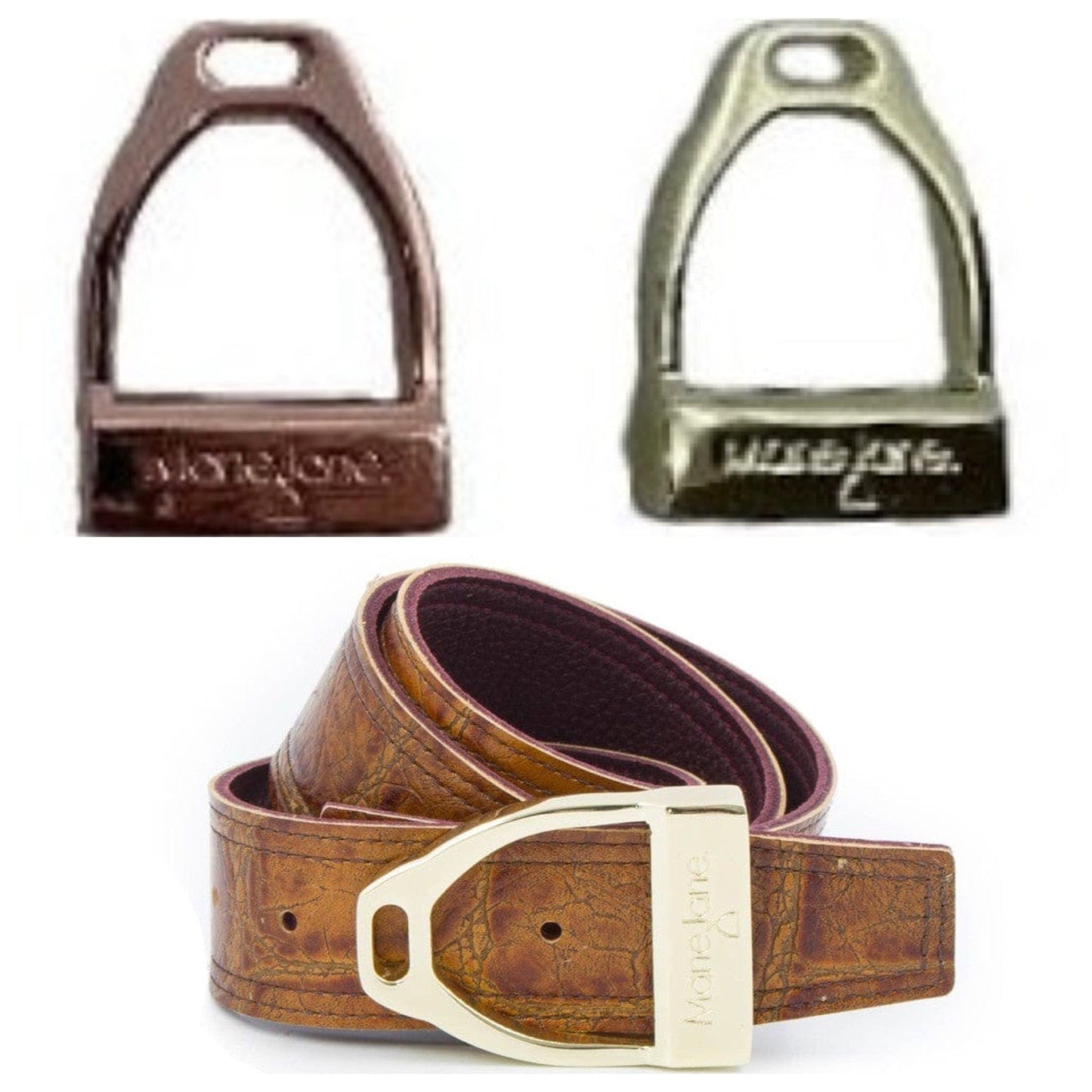 Mane Jane Belt Mane Jane- Belt Buckles/Stirrup equestrian team apparel online tack store mobile tack store custom farm apparel custom show stable clothing equestrian lifestyle horse show clothing riding clothes horses equestrian tack store