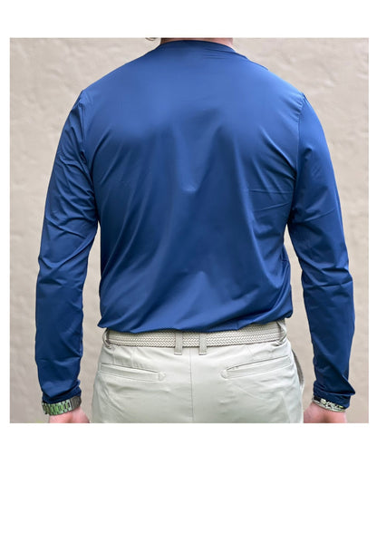The Bit Equestrian Brand- Long Sleeve Crew Neck Tech Top (Men's)