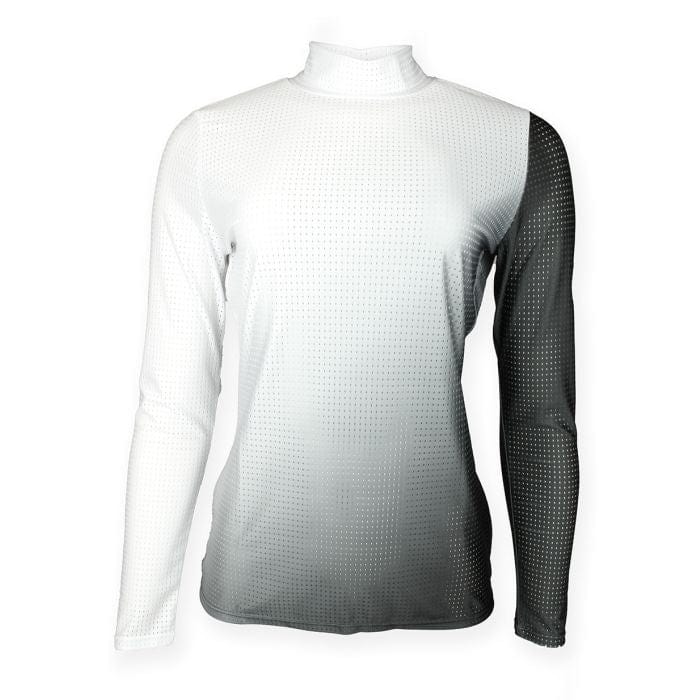 EquestrianClub Training Shirt XS / Black and White Ombre EquestrianClub- Chaya Turtleneck equestrian team apparel online tack store mobile tack store custom farm apparel custom show stable clothing equestrian lifestyle horse show clothing riding clothes EquestrianClub- Chaya Turtleneck horses equestrian tack store