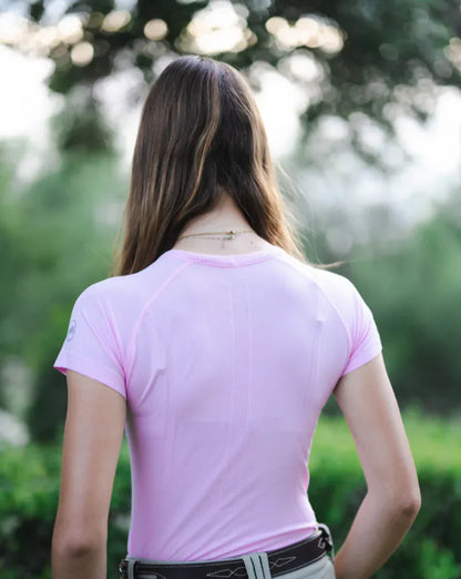Barn Babe Equestrian Schooling Shirt Barn Babe- Tech Shirt (Short Sleeve) equestrian team apparel online tack store mobile tack store custom farm apparel custom show stable clothing equestrian lifestyle horse show clothing riding clothes Barn Babe- Tech Shirt (Short Sleeve) horses equestrian tack store