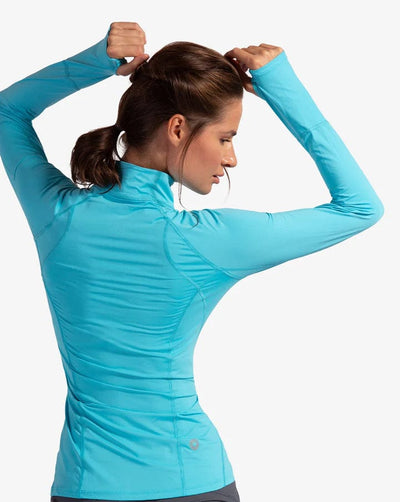 BloqUV Sunshirt Light Turquoise / L BloqUV- Mock Zip LS equestrian team apparel online tack store mobile tack store custom farm apparel custom show stable clothing equestrian lifestyle horse show clothing riding clothes horses equestrian tack store