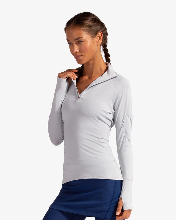 BloqUV Sunshirt BloqUV- Mock Zip LS (2) equestrian team apparel online tack store mobile tack store custom farm apparel custom show stable clothing equestrian lifestyle horse show clothing riding clothes horses equestrian tack store