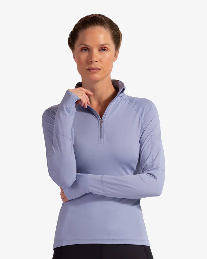 BloqUV Sunshirt BloqUV- Mock Zip LS (2) equestrian team apparel online tack store mobile tack store custom farm apparel custom show stable clothing equestrian lifestyle horse show clothing riding clothes horses equestrian tack store