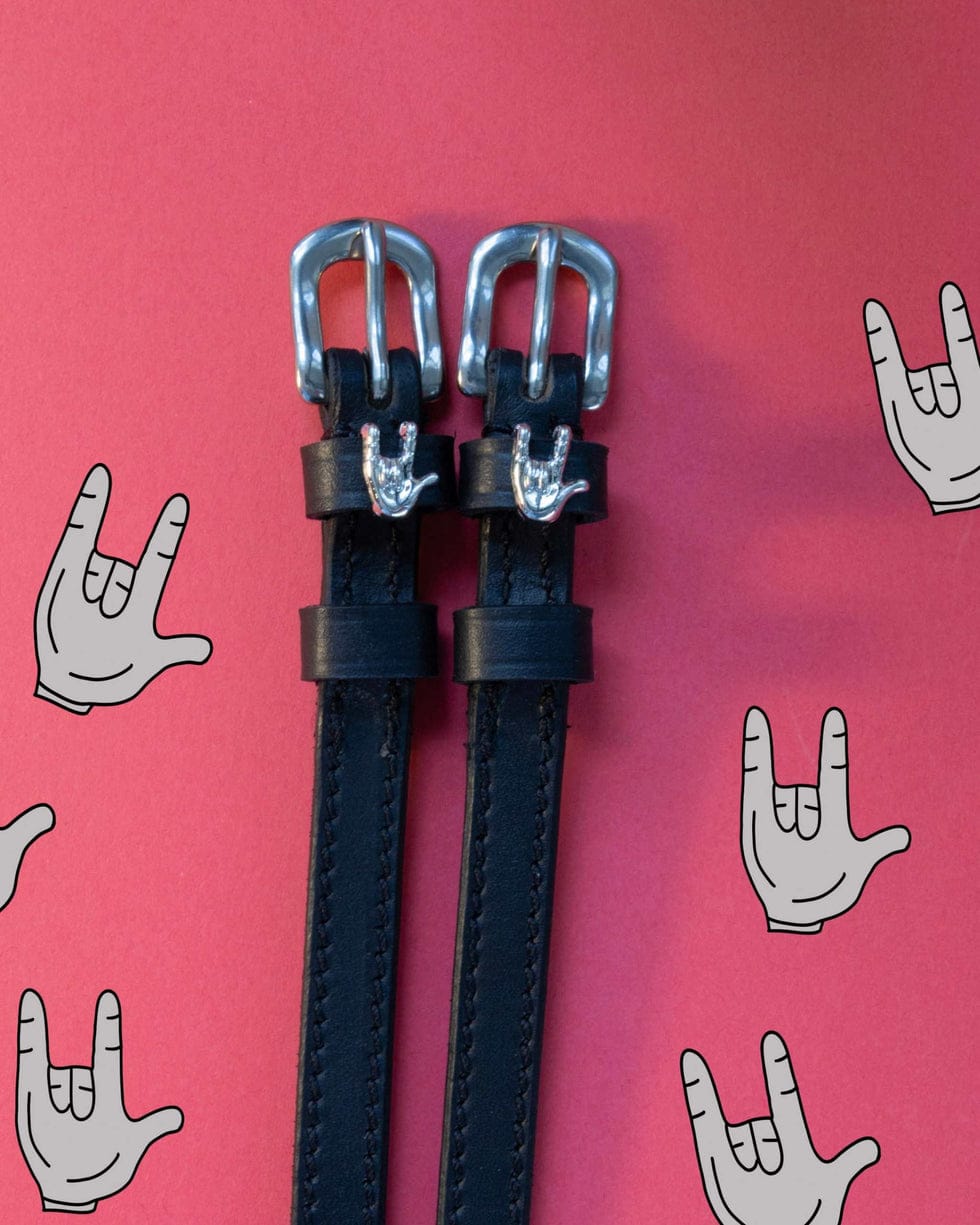 ManeJane Black Spur Straps Spur Straps- Rock On equestrian team apparel online tack store mobile tack store custom farm apparel custom show stable clothing equestrian lifestyle horse show clothing riding clothes Spur Straps- Rock On horses equestrian tack store