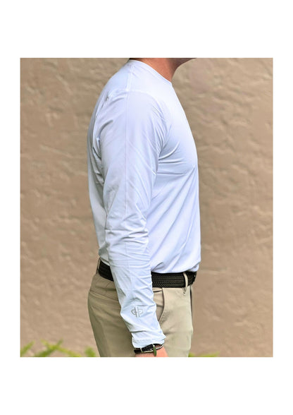 The Bit Equestrian Brand- Long Sleeve Crew Neck Tech Top (Men's)