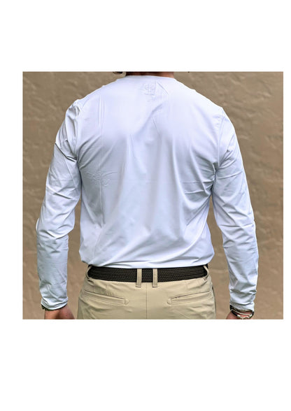 The Bit Equestrian Brand- Long Sleeve Crew Neck Tech Top (Men's)