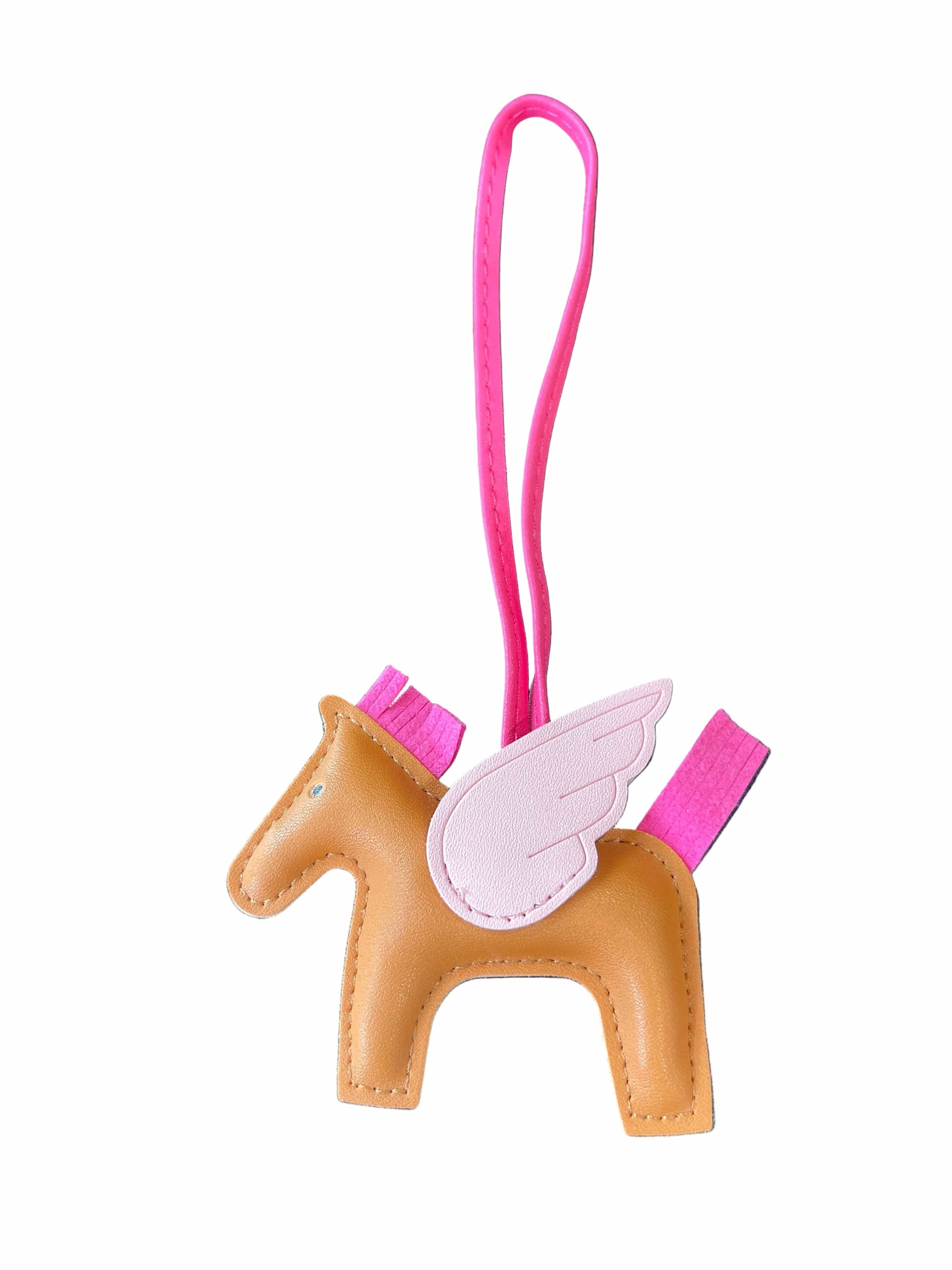 Barn Babe Equestrian charm Saddle/Light Pink Pegasus Bag Charm equestrian team apparel online tack store mobile tack store custom farm apparel custom show stable clothing equestrian lifestyle horse show clothing riding clothes Pegasus Bag Charm horses equestrian tack store