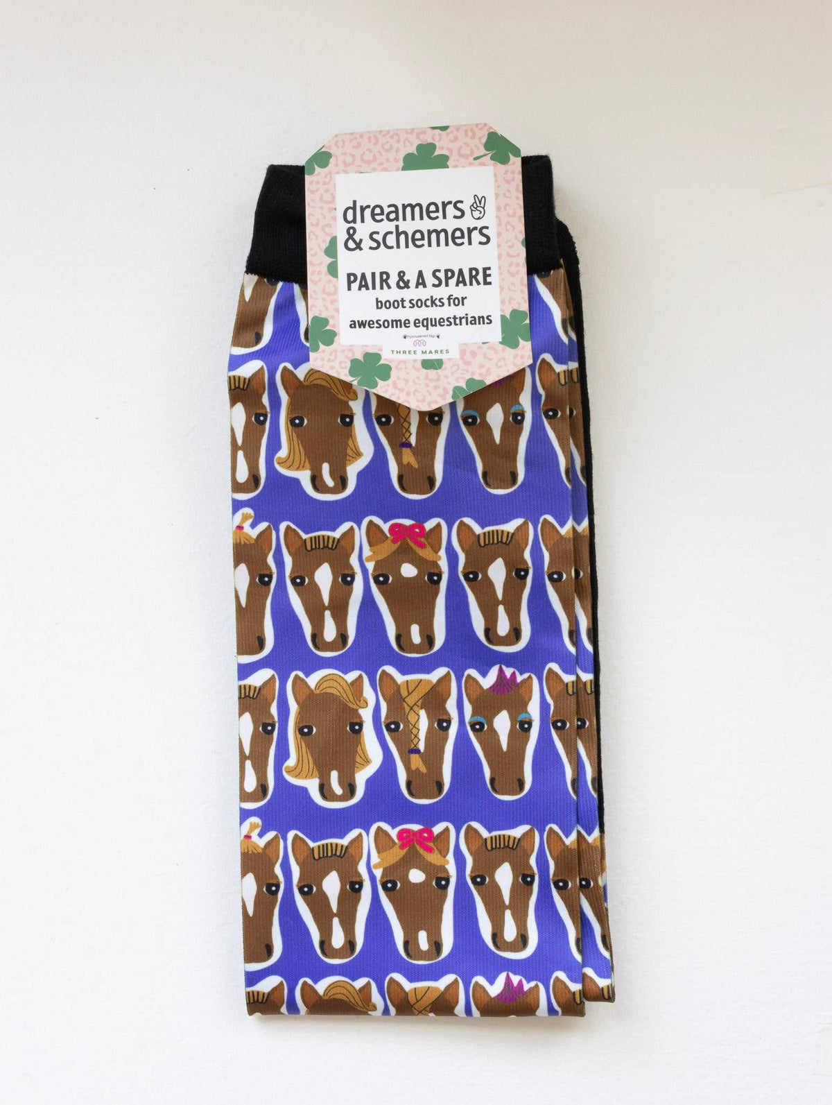 dreamers & schemers Boot Socks Dreamers & Schemers- Hairy Styles equestrian team apparel online tack store mobile tack store custom farm apparel custom show stable clothing equestrian lifestyle horse show clothing riding clothes Dreamers & Schemers- Hairy Styles horses equestrian tack store