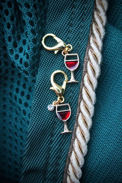 Fina's Lucky Charm charm Wine Glass Fina's Lucky Charm equestrian team apparel online tack store mobile tack store custom farm apparel custom show stable clothing equestrian lifestyle horse show clothing riding clothes horses equestrian tack store