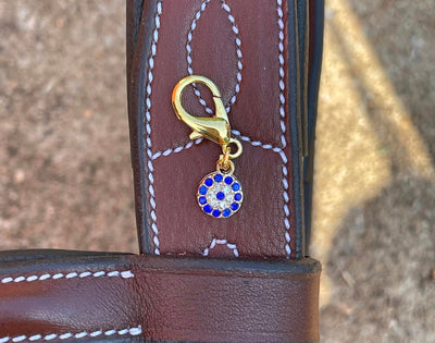 Fina's Lucky Charm charm Sapphire and Diamonds Fina's Lucky Charm equestrian team apparel online tack store mobile tack store custom farm apparel custom show stable clothing equestrian lifestyle horse show clothing riding clothes horses equestrian tack store
