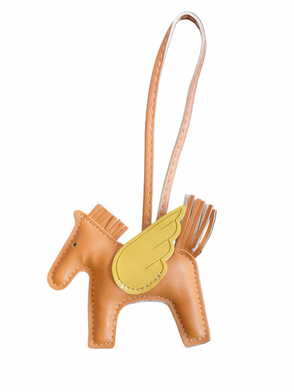 Barn Babe Equestrian charm Saddle/Tan/Saddle Pegasus Bag Charm equestrian team apparel online tack store mobile tack store custom farm apparel custom show stable clothing equestrian lifestyle horse show clothing riding clothes Pegasus Bag Charm horses equestrian tack store