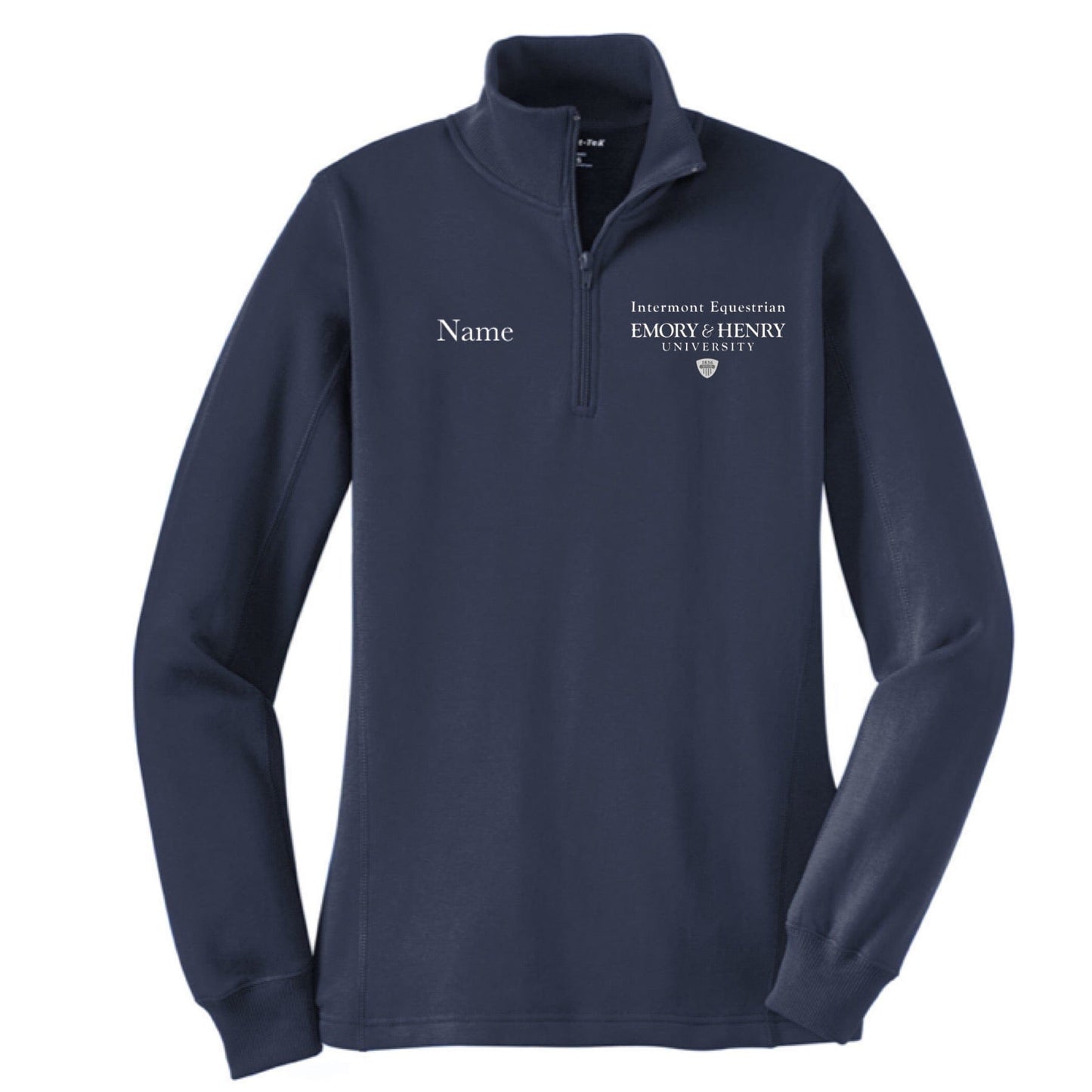 Equestrian Team Apparel Custom Shirts Emory & Henry- 1/4 Zip Sweatshirt equestrian team apparel online tack store mobile tack store custom farm apparel custom show stable clothing equestrian lifestyle horse show clothing riding clothes horses equestrian tack store