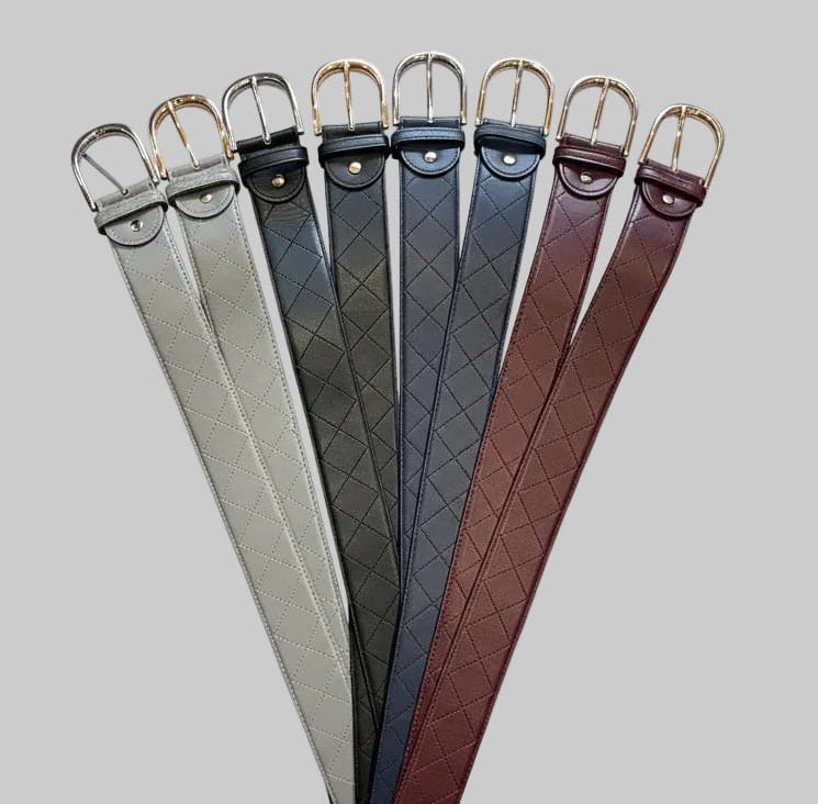 Mane Street Belt Mane Street- Quilted Leather Belts equestrian team apparel online tack store mobile tack store custom farm apparel custom show stable clothing equestrian lifestyle horse show clothing riding clothes Mane Street- Quilted Leather Belts horses equestrian tack store