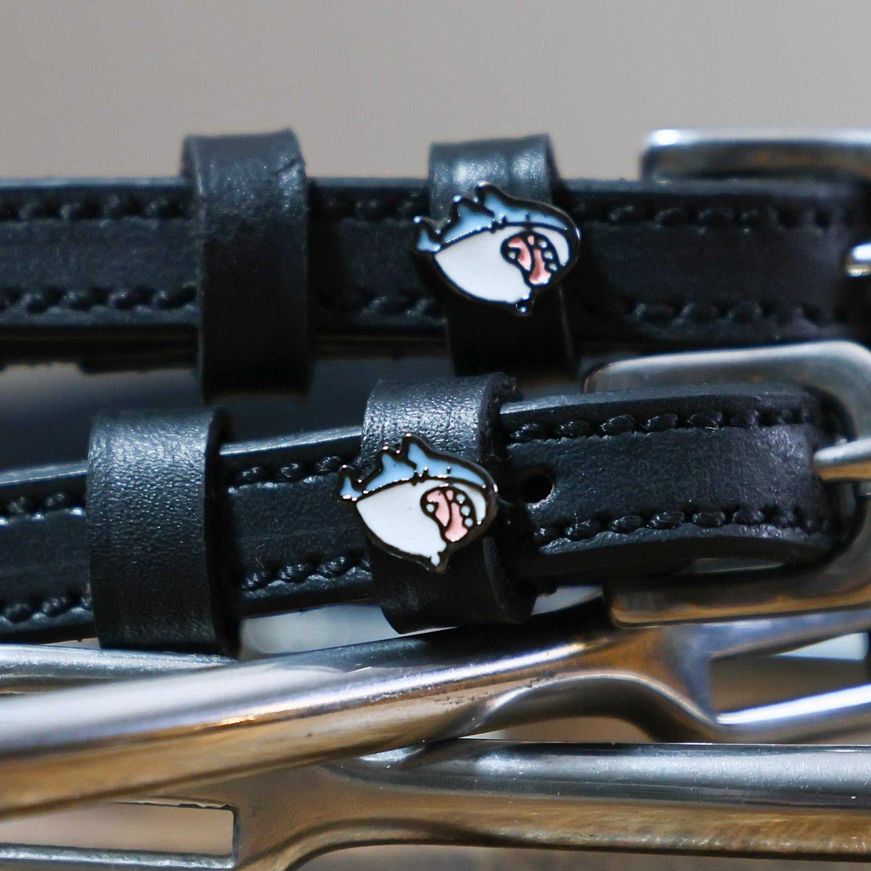 ManeJane Spur Straps Spur Straps- Wild Shark equestrian team apparel online tack store mobile tack store custom farm apparel custom show stable clothing equestrian lifestyle horse show clothing riding clothes ManeJane Frogger Spur Straps horses equestrian tack store