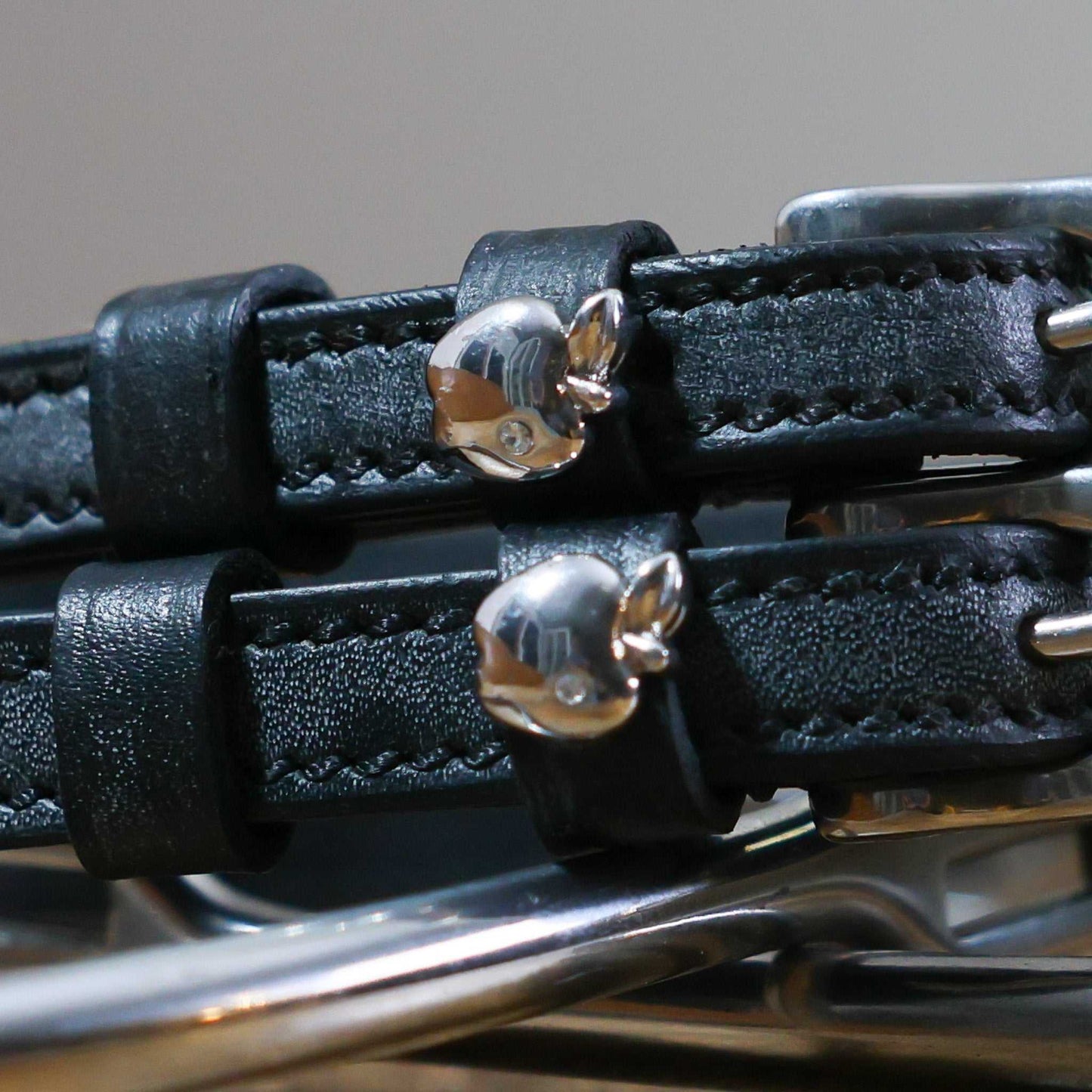 ManeJane Black Spur Straps Spur Straps- Apple (Silver w/Diamond) equestrian team apparel online tack store mobile tack store custom farm apparel custom show stable clothing equestrian lifestyle horse show clothing riding clothes Spur Straps- Apple (Silver w/Diamond) horses equestrian tack store