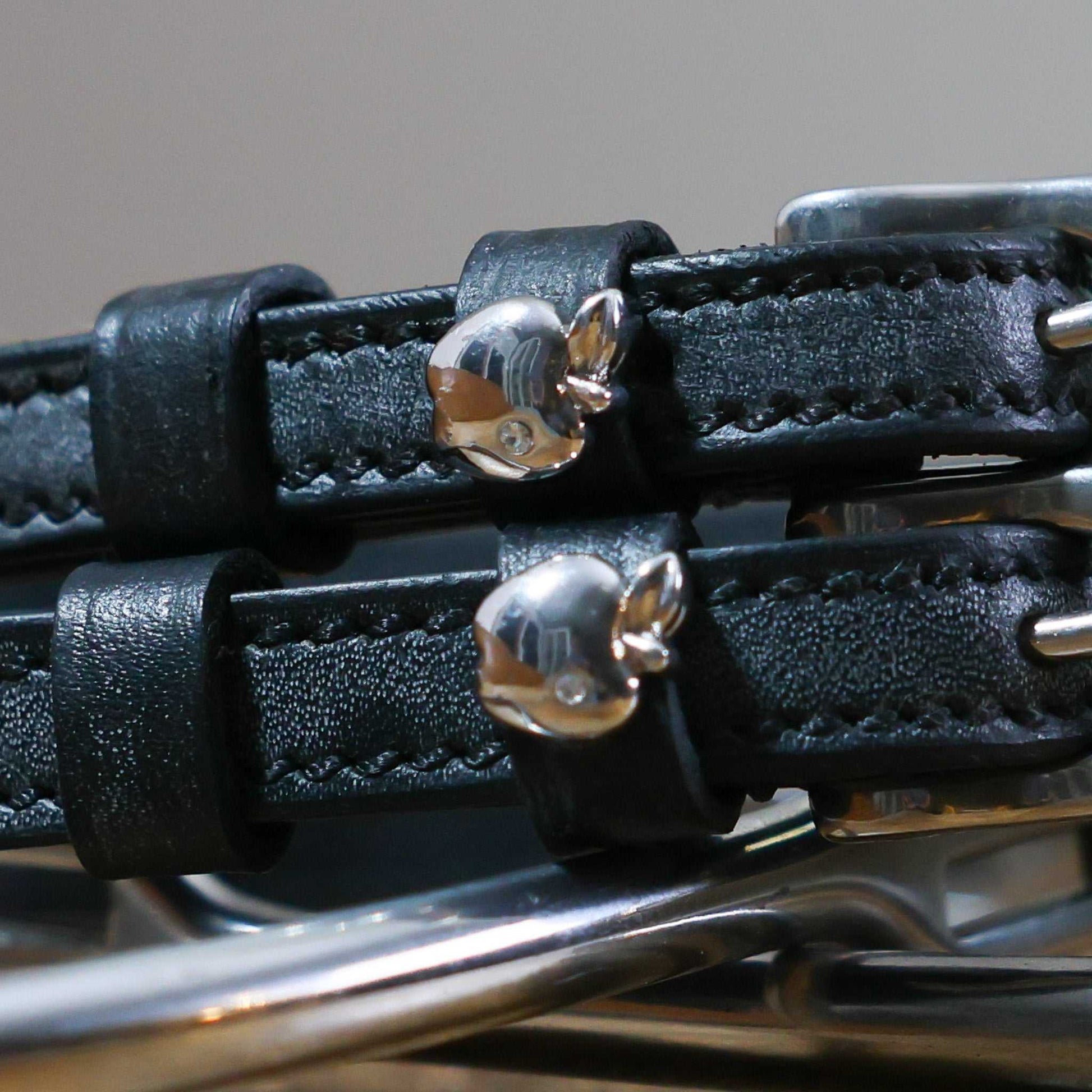 ManeJane Black Spur Straps Spur Straps- Apple (Silver w/Diamond) equestrian team apparel online tack store mobile tack store custom farm apparel custom show stable clothing equestrian lifestyle horse show clothing riding clothes Spur Straps- Apple (Silver w/Diamond) horses equestrian tack store
