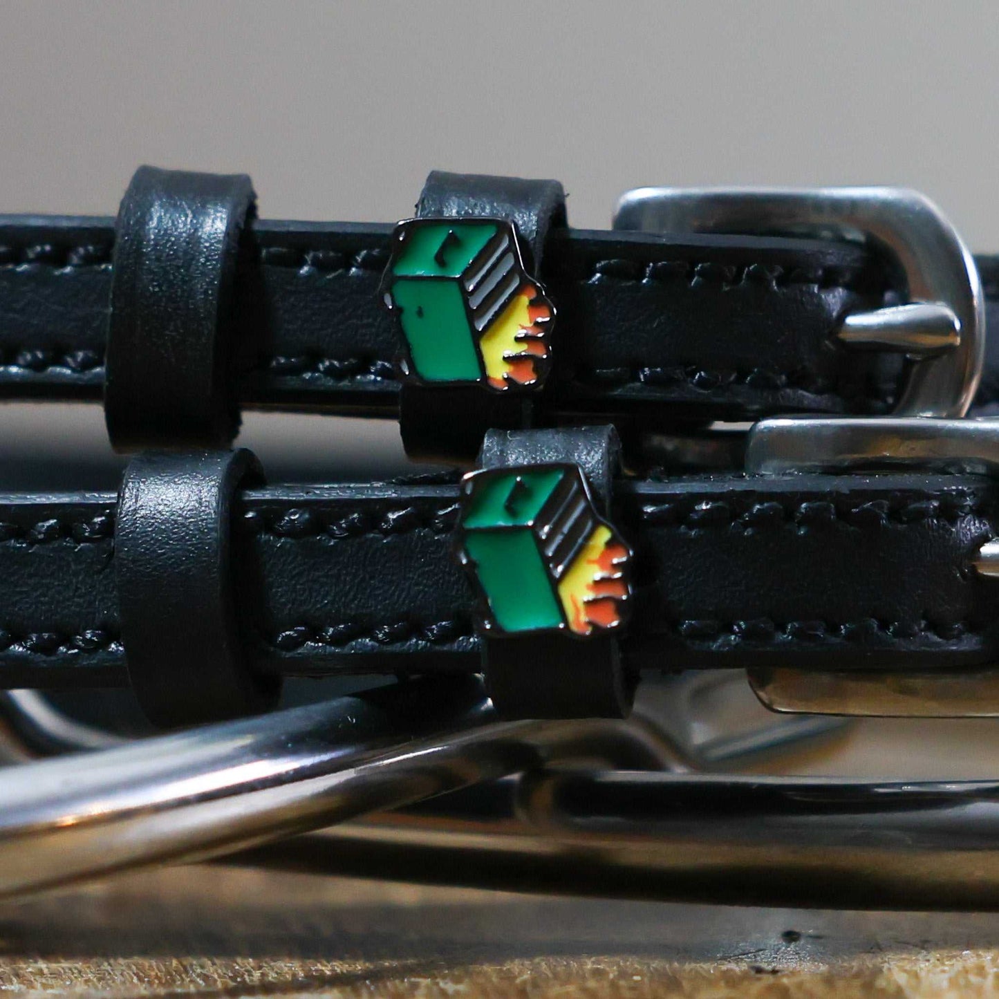 ManeJane Spur Straps Spur Straps- Dumpster Fire equestrian team apparel online tack store mobile tack store custom farm apparel custom show stable clothing equestrian lifestyle horse show clothing riding clothes ManeJane Frogger Spur Straps horses equestrian tack store