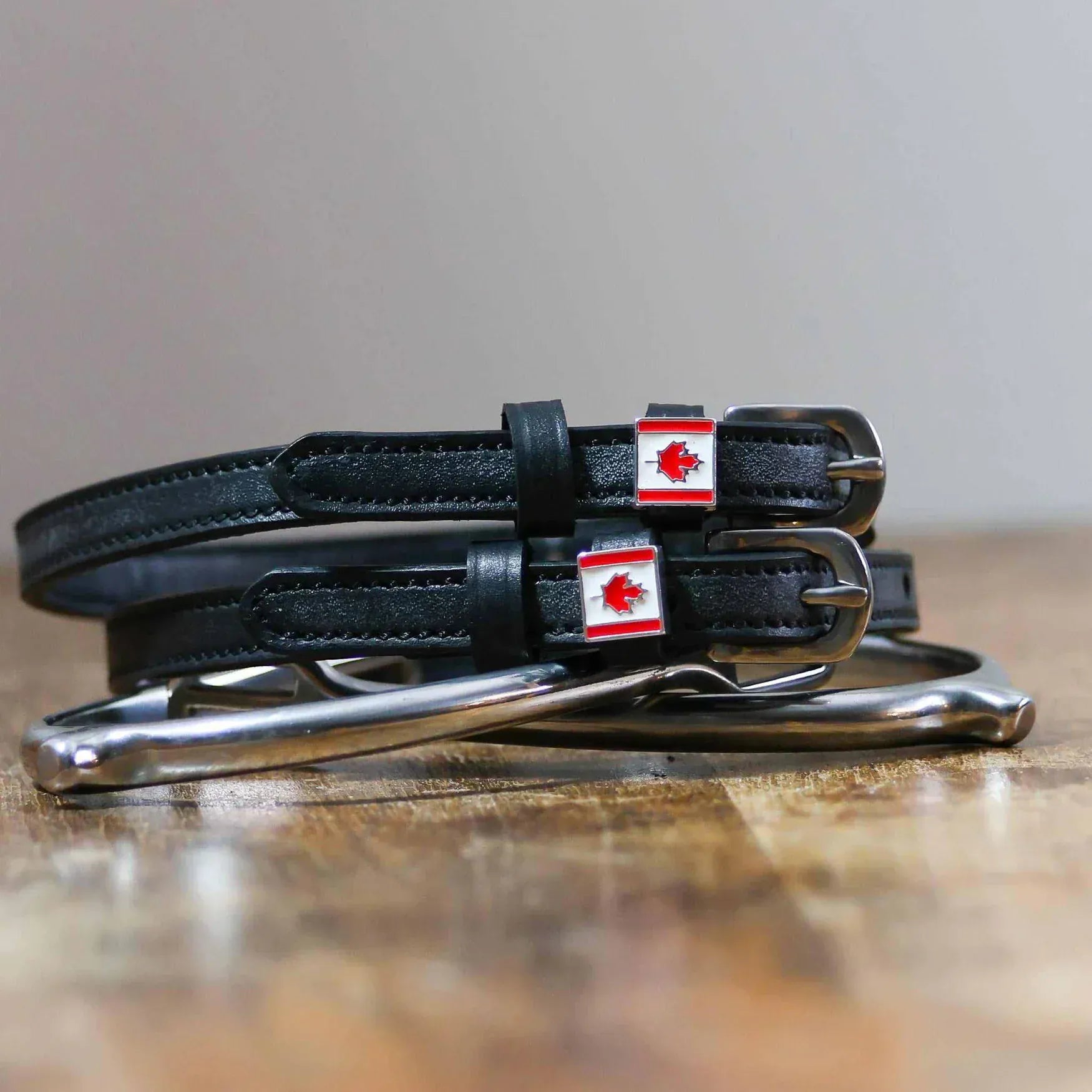 ManeJane Spur Straps Spur Straps- Flag (Canadian) equestrian team apparel online tack store mobile tack store custom farm apparel custom show stable clothing equestrian lifestyle horse show clothing riding clothes ManeJane Frogger Spur Straps horses equestrian tack store