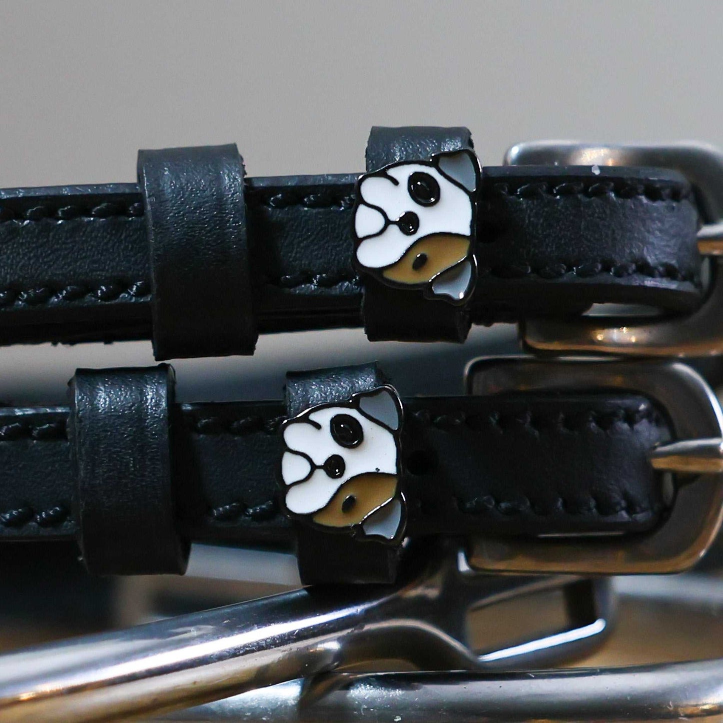 ManeJane Spur Straps Spur Straps- Dog (Bulldog) equestrian team apparel online tack store mobile tack store custom farm apparel custom show stable clothing equestrian lifestyle horse show clothing riding clothes ManeJane Frogger Spur Straps horses equestrian tack store