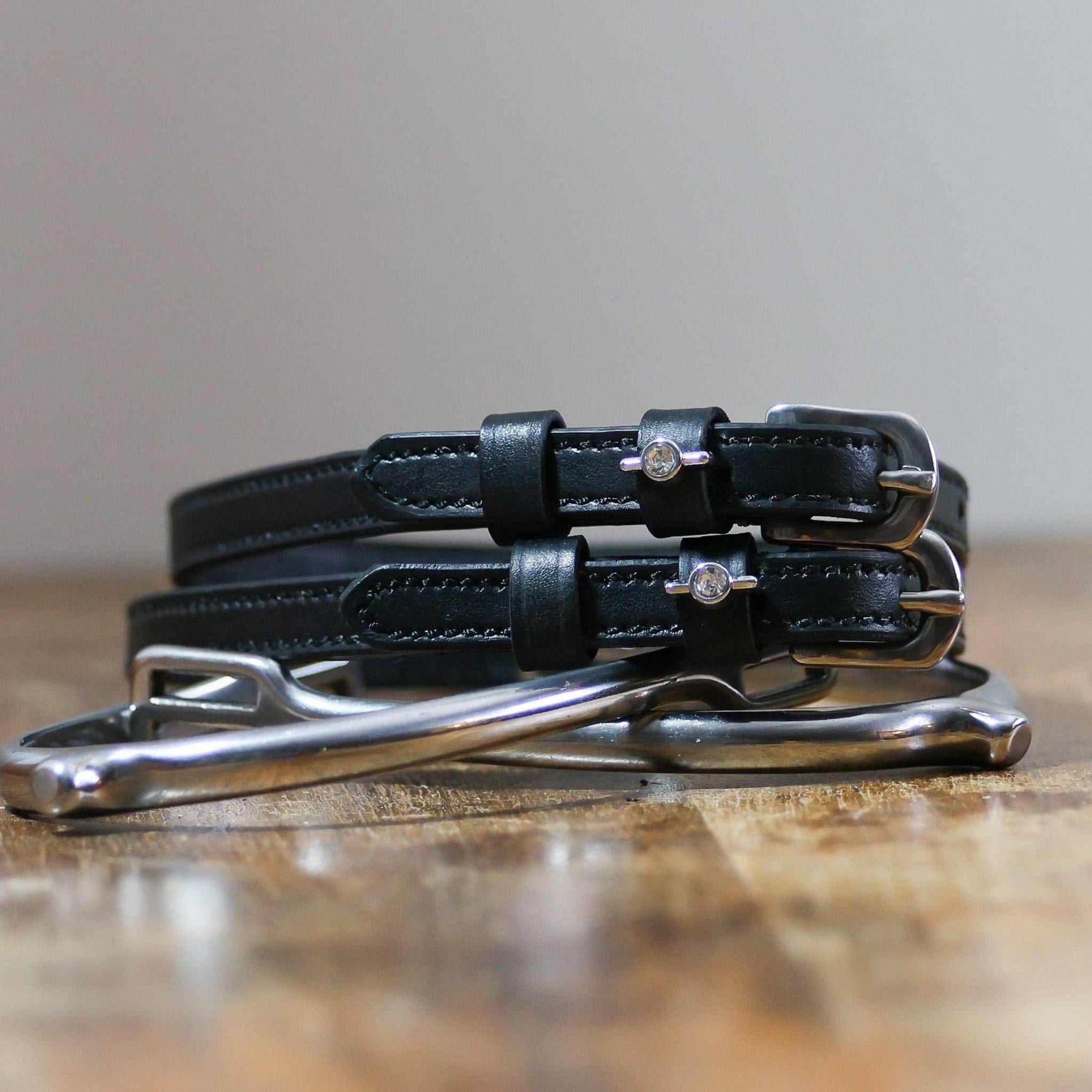 ManeJane Black Spur Straps Spur Straps- Clear Stone (Single) equestrian team apparel online tack store mobile tack store custom farm apparel custom show stable clothing equestrian lifestyle horse show clothing riding clothes Spur Straps- Clear Stone (Single) horses equestrian tack store