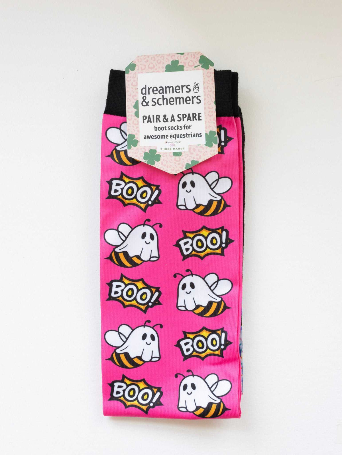 dreamers & schemers Boot Socks Dreamers & Schemers- Boo Bees equestrian team apparel online tack store mobile tack store custom farm apparel custom show stable clothing equestrian lifestyle horse show clothing riding clothes Dreamers & Schemers- Boo Bees horses equestrian tack store
