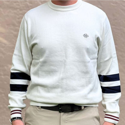 the bit equestrian brand Men's Shirts XXS / Cream/navy stripe The Bit Equestrian Brand- Sweaters (Men's) equestrian team apparel online tack store mobile tack store custom farm apparel custom show stable clothing equestrian lifestyle horse show clothing riding clothes The Bit Equestrian Brand- Sweaters (Men's) horses equestrian tack store